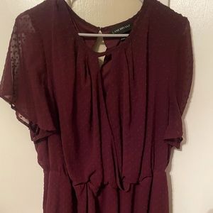 Texture keyhole blouse